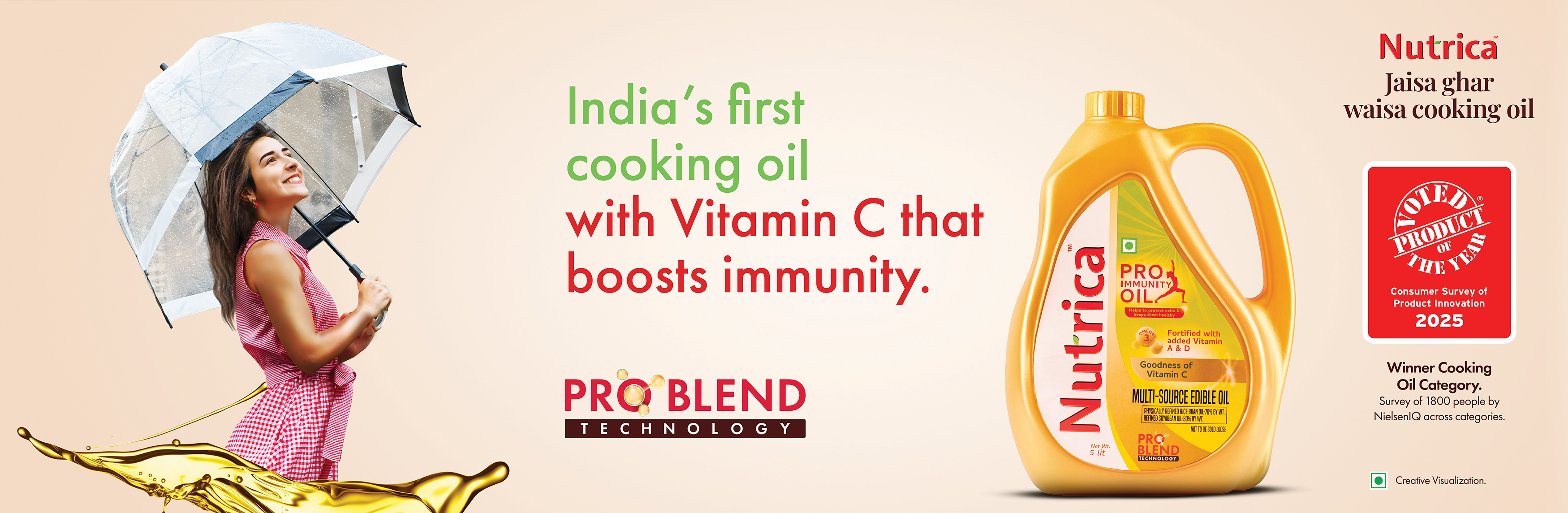 Nutrica pro immunity multi sourced edible oil